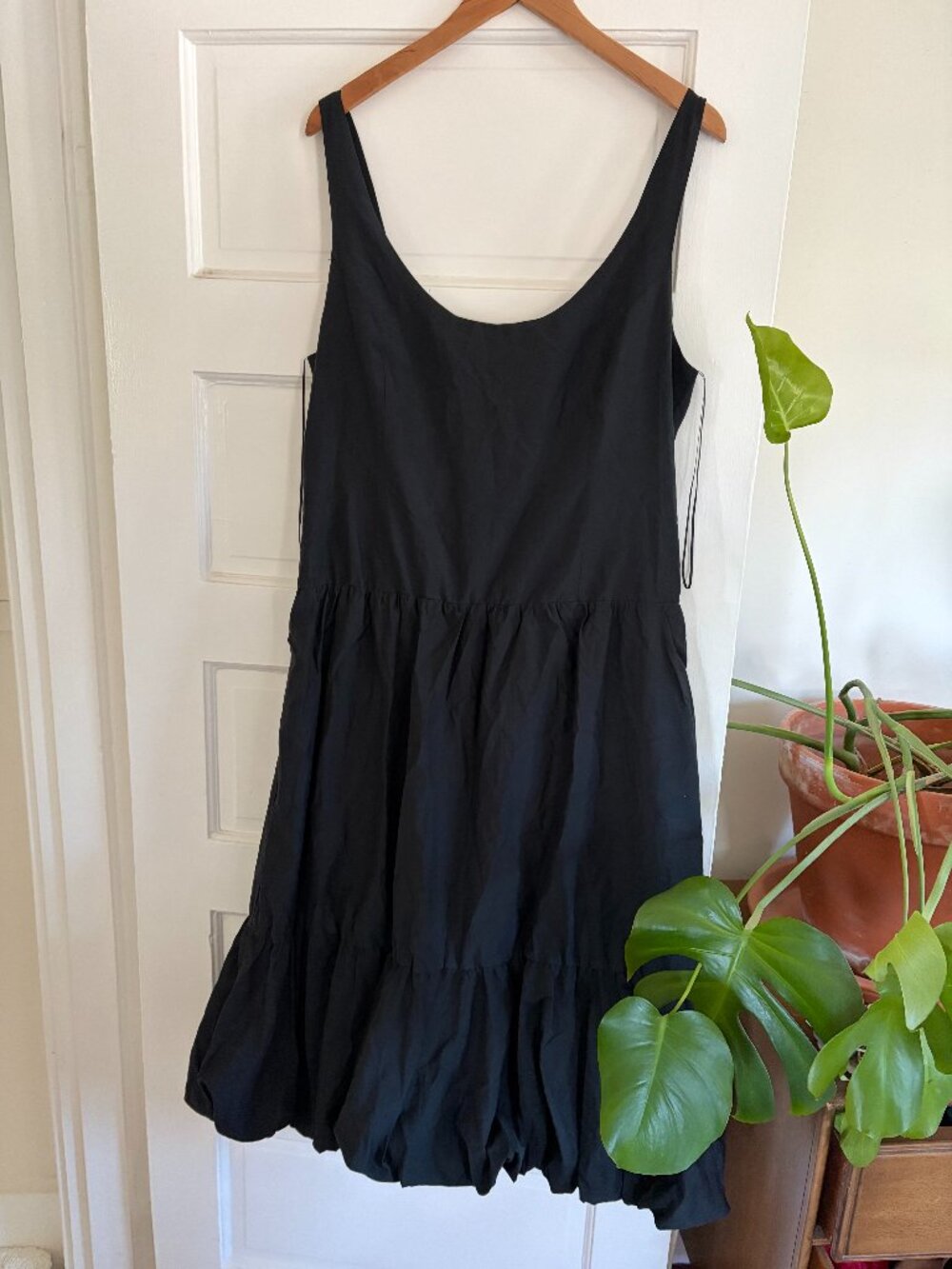 NWT Anthropologie Maeve Drop Waist Bubble Hem Midi Dress - Size SP (RUNS BIG)